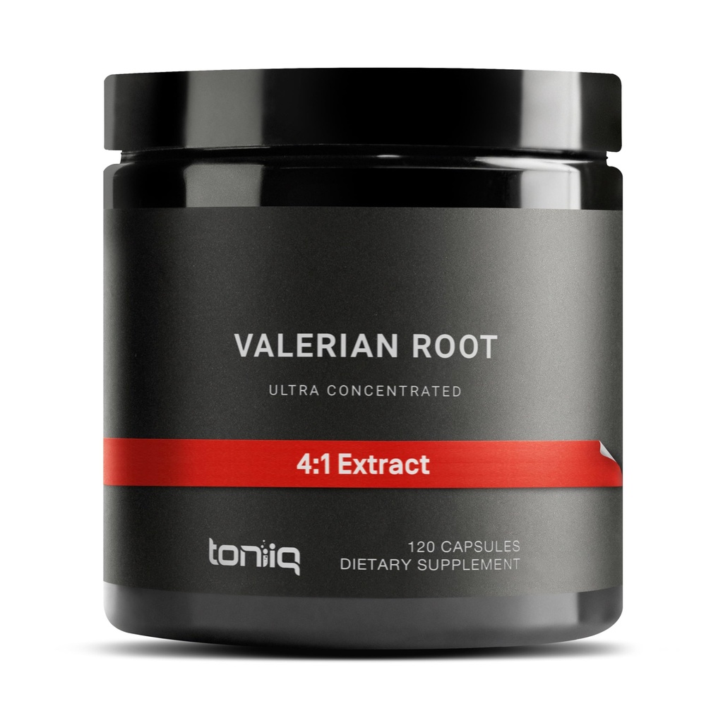 Valerian Root Capsules - Ultra High Potency 4:1 Extrakt - Hochkonzentriert - Third-Party Lab getestet - 120 Kapseln