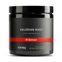 Toniiq Valerian Root Capsules - Ultra High Potency 4:1 Extract - Highly Concentrated - Third-Party Lab Tested - 120 Capsules