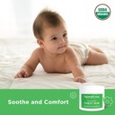 Rubin de poitrine biologique, Soothe et confort Hyland, avec lavande biologique, menthe poivrée et huile de fleur de camomille, sans danger et doux, dermatologue testé, 1,76 Oz, bébé (paquet de 2)
