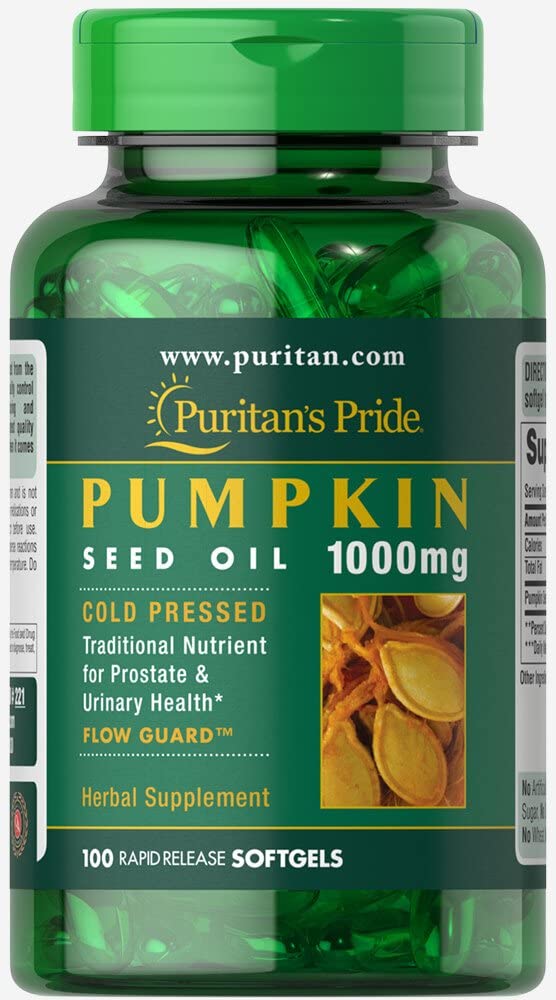 Kürbis Seed Oil, unterstützt Prostata und Urinary Health White 100 Count (Pack von 1)