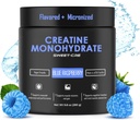 Kreatin Monohydrat – 5g Kreatin Monohydratpulver – Fortgeschrittene Kreatin für Frauen und Männer – Bulk Supplements Kreatin – Delicious Fruit Punch Flavor – 10oz (40 Servierungen, Blauer Himbeer)