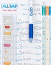 Visual Guide for Filling Medication, Supplements, and Vitamin Organizers, Management Tool for Replenishing Pill Boxes, Containers