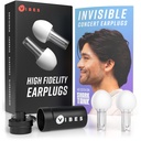 VIBES Plugs d'oreilles de concert haute fidélité – Plugs d'oreille réutilisables pour les concerts, musiciens, raves et événements en direct – Protection auditive confortable pour les environnements bruyants