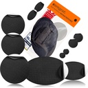 aZengear Repair Patches - Wasserdicht, Selbstklebend, Tear-Cold-Heat-Resistant Polyester Stoff, um Daunenjacke, Puffer, Snowsuit, Schuh, Zelt, PVC, Kleidung, Polsterung (schwarz)