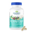 Ridgecrest Kräuter AirwayClear, Lung Health and Breathing Support Supplements mit Schisandra Fruit, Cassia Bark und Ginger Root, Sinus, Mucus Support, Gluten Free (60 Vegan Caps, 30 Serv)