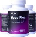Supplément Sleep Plus avec Melatonin, GABA, Ashwagandha, 5-HTP, pour les hommes et les femmes à la recherche d'un horaire de sommeil sain et d'une humeur détendue