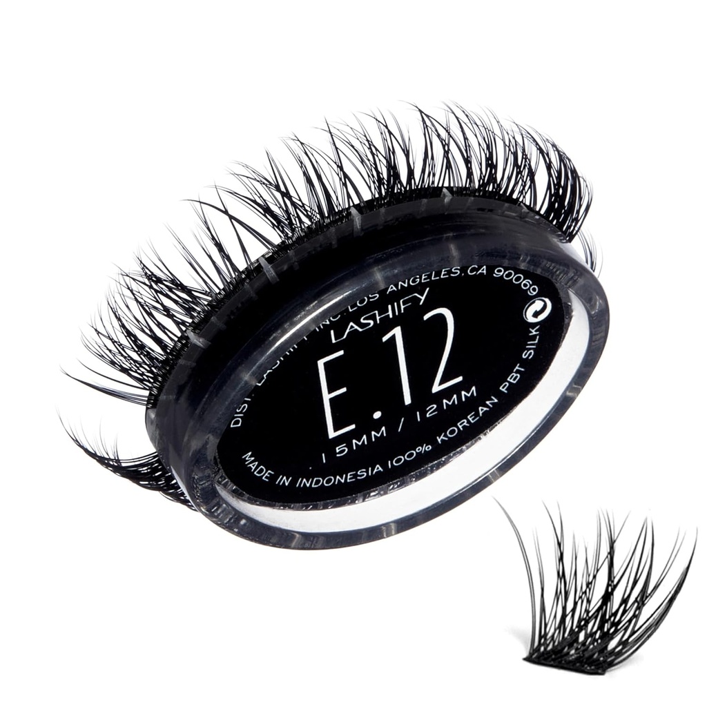 Lashify Extreme 12mm Gossamer DIY Wimpern Extensions Refill, Schwarz, Einfache Falsche Lashes Hinzufügen Tremendous Volume