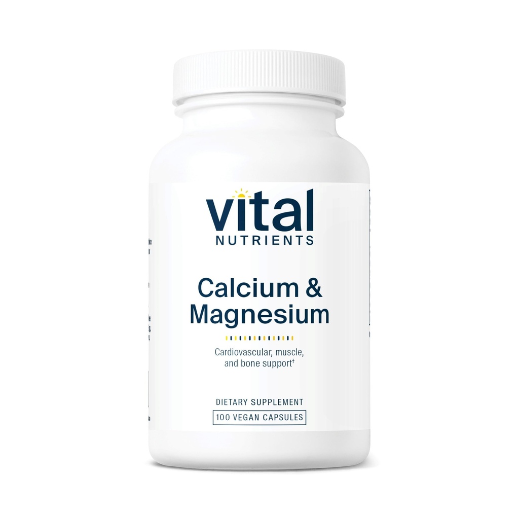 Les nutriments vitaux Calcium et Magnésium Le supplément de calcium végétalien avec Magnésium Soutienssent la force osseuse, le muscle et la santé cardiaque*