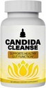 Candida Cleanse, Gut & Colon Support, Advanced Probiotic & Herbal Formula, Oregano Leaf, Wormwood, Black Walnut, Caprylic Acid-1 for Men & Women, 60 Capsules