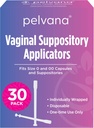 Pelvana Suppository Applikatoren für Damen - (30 Pack) - Passt Größe 0 und 00 Kapseln - Häufig mit Borsäure Suppositorien verwendet