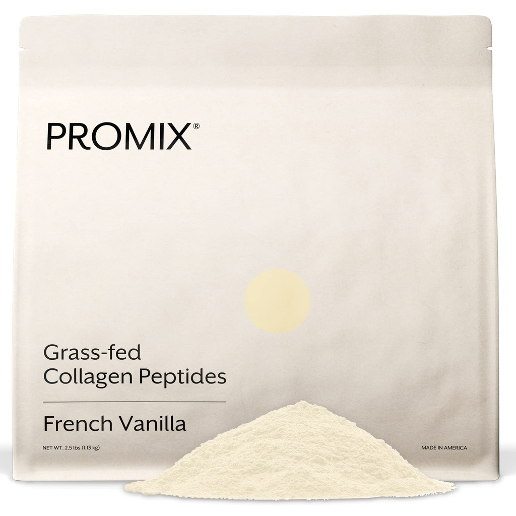 ProMix Nutrition Hydrolysed Collagen Peptides Protein - Type 1 et 3 Collagène gras, Sucre de coco biologique, Vanille - 2.5 Livre (paquet de 1)
