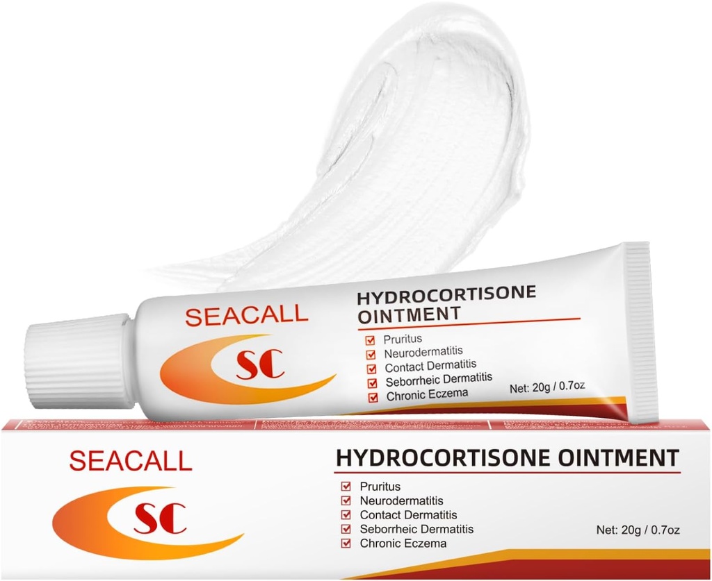 Hydrocortison Cream - OTC Anti-Itch Relief für Eczema, Dermatitis & Hautreizungen | Maximale Stärke Behandlung