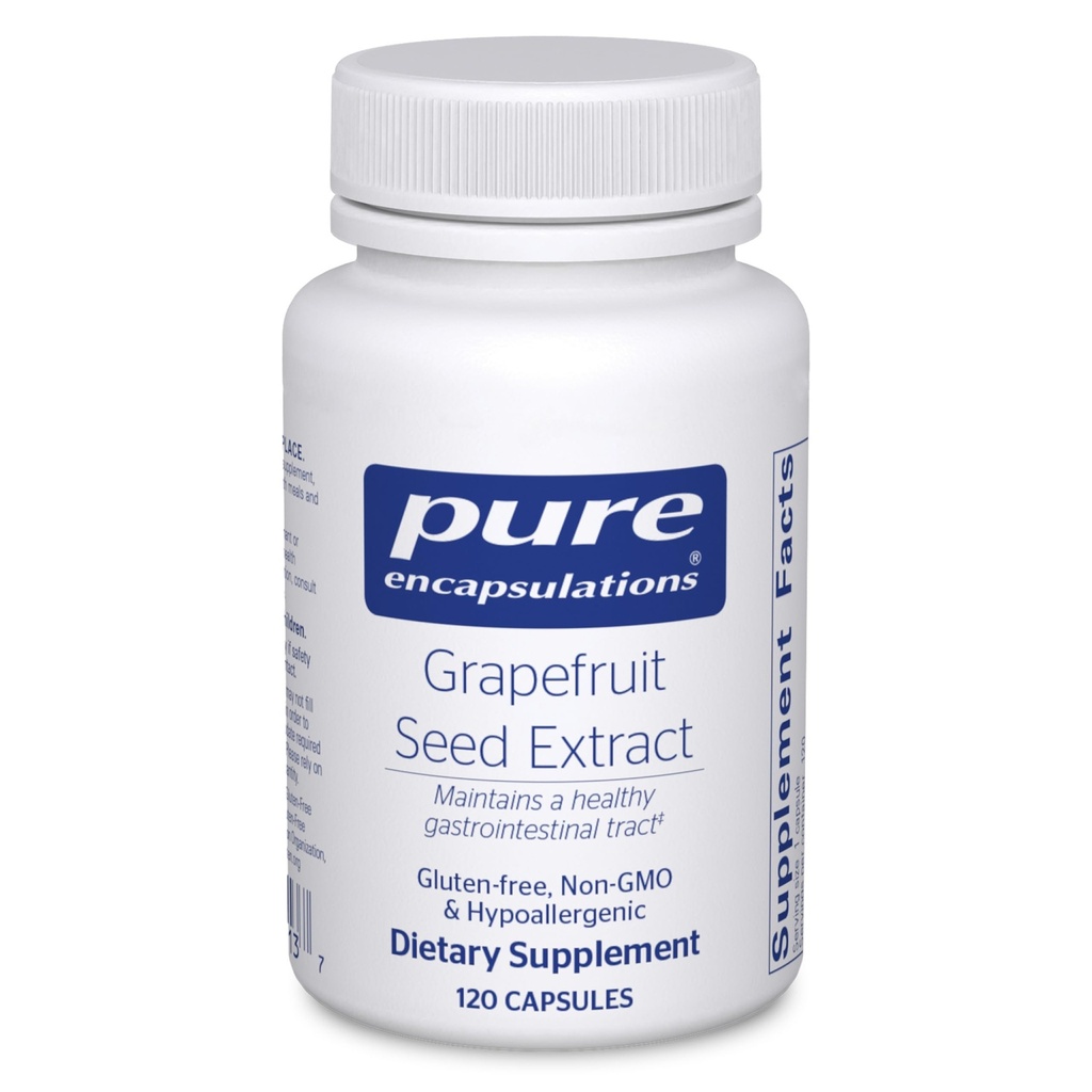 Pure Encapsulations Grapefruit Seed Extract | Ergänzung zur Unterstützung der Balance von Darmmikroorganismen und G.I. Tract* | 120 Kapseln