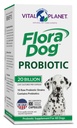 Vital Planet - Flora Dog Probiotic Capsules Supplément avec 20 Millions Cultures et 10 Strains, Immune à haute puissance et soutien digestif probiotiques pour chiens, 30 Capsules à libération différée