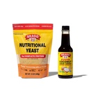 Bragg Premium 12 Unze Nutritional Yeast Seasoning Pouch - Vegan, Gluten Free Cheese Flakes and Coconut Aminos, All Purpose Seasoning, 10 Oz, Single