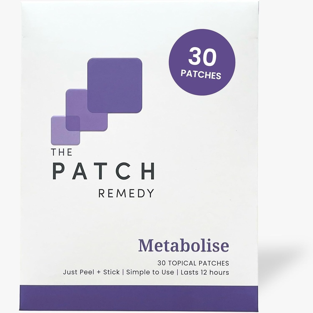 Le Patch Remedy Metabolise Patch, Guarana, L-Carnitine, Fucus, Zinc, Yerba Mate, Raspberry Ketone, 30 Patches