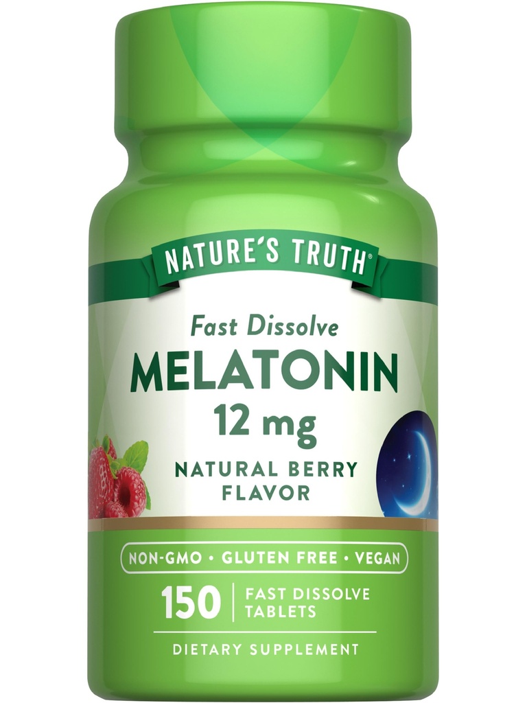 La vérité de la nature Melatonine 12 mg de 150 comprimés Dissolve rapide