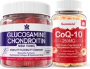 Zucker freie Glucosamin Chondroitin MSM 120 Zähler + CoQ10 250mg gefüllte Gummi 60 Zähler