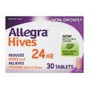 Allegra Hives Antihistamin 24-Stunden-Tabletten, Non-Drowsy Hive Reduktion und Hive Itch Relief, 180 mg Fexofenadine HCI, 30-Count