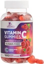 Zero Sugar Vitamin C Gummies - Immune Support & Antioxidant VitaminC Diätetische Ergänzung - Vegan, Non-GMO, Milch & Gluten Free C Vitamin Gummy - Himbeergeschmack für Kinder & Erwachsene - 120 Count Gummies
