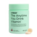 H-PROOF The Anytime You Drink Vitamin, Leber Gesundheit & Immunität Unterstützung mit Elektrolyten, Milchdistel und Vitamine B & C - 40 Kautabletten (20 Servierungen), Vegan, Schwarz Kirsche