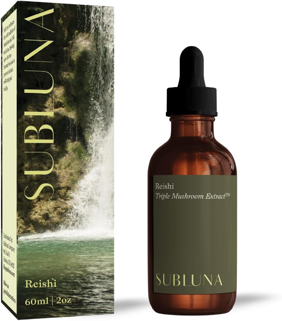 Reishi Mushroom Triple Extract Tincture – Immununterstützung, Stress Relief & Mood Balance Supplement – Leistungsstarkes Adaptogen – Maximale Potenzflüssigkeit Tropfen für Stimmung & Entspannung