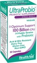 HealthAid UltraProbio, 100 milliards 30ct une fois par jour Capsules, support optimal, 100 milliards avec prébiotique, acide et bile résistant, non-OGM