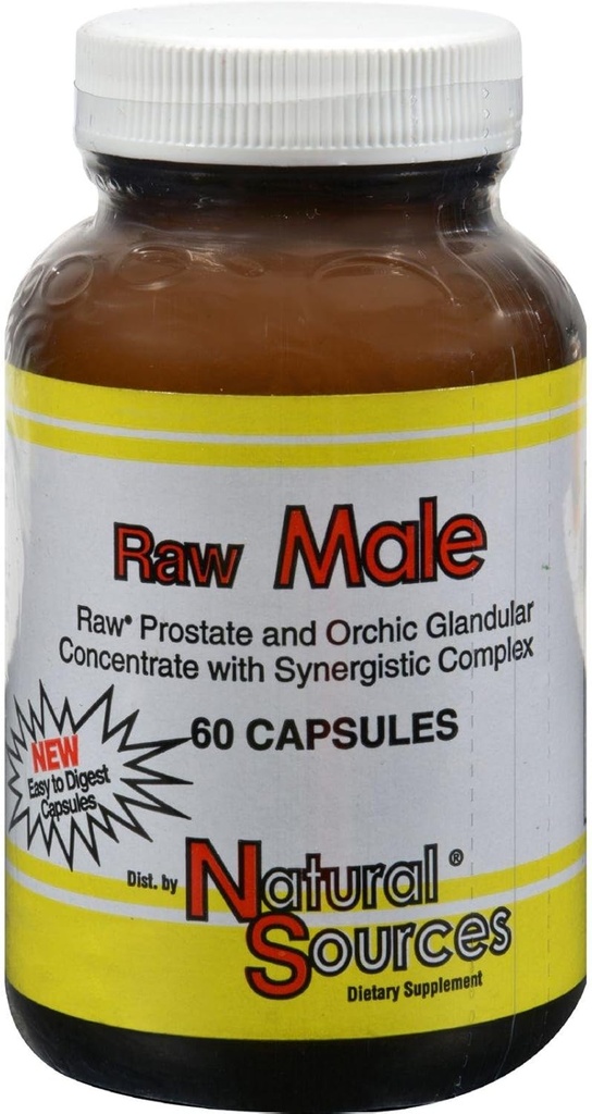 Natürliche Quellen - Raw Male, 60 Kapseln