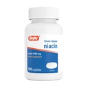 Rugby Timed-Release Niacin 1000mg Nahrungsergänzung für Erwachsene für Energie, Zirkulation und Stoffwechsel Unterstützung, 100 Captabs (Pack von 1)