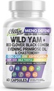 Clean Nutra Wild Yam Root Capsules mit rotem Klee Schwarz Cohosh Abend Primrose Öl Chasteberry Dong Quai DIM Ashwagandha Trauben Seed Extrakt Milch Thistle Lemon Balm und mehr Hormon Balance für Frauen