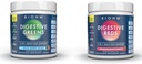 BIOHM Essential Bundle, Verdauungsrote und Grüne, Superfood-Pulver, Antioxidantien, Vitamine, Probiotika, Verdauungsgesundheit für Männer und Frauen, Verdauungsergänzung mit Enzymen, 30 Portionen