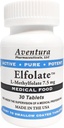 ELFOLATE® 7.5mg L-Methylfolat Methyl Folate Methylfolate Medizinische Nahrungsergänzungsmittel Professional Stärke Aktiver Reiner Potent 30 Tabletten