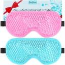 BeeVines Gel Eye Mask, 2 Pack Cooling Ice Masks für Puffy Eyes für Herren & Frauen, Kalt & Warm Compress für Postchirurgie, Puffiness, Allergien, Sinuses & Migraines Behandlung