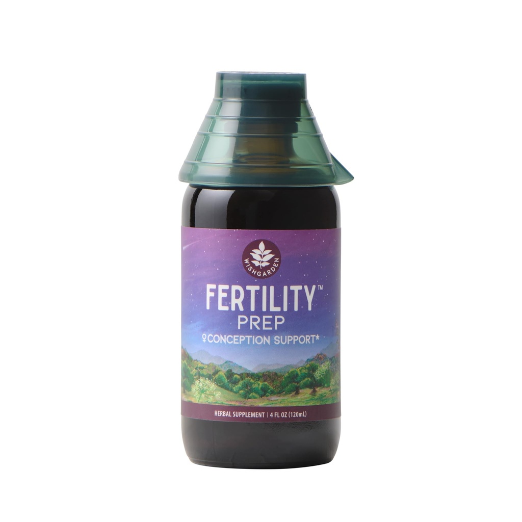 WishJarden Herbs Fertility Prep Conception Support - All-Natural Women's Fertility Herbal Supplement w/Vitex, Red Maca & Raspberry Leaf, soutient l'équilibre hormonal sain et la fonction de reproduction, 4oz