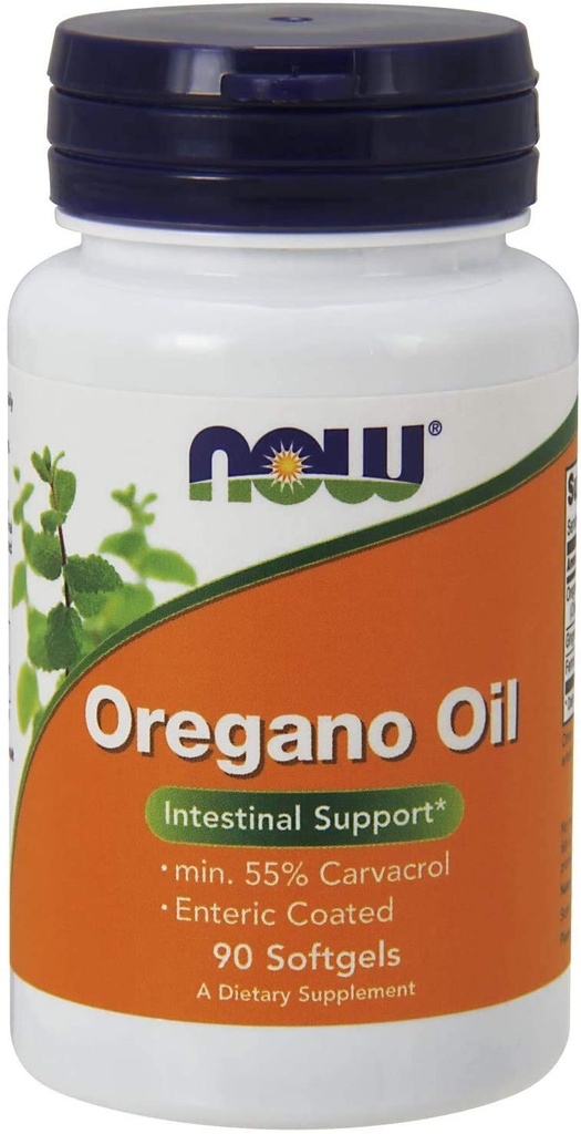 JETZT Lebensmittel Oregano Öl Enteric, 90 Softgels (270 Softgels)