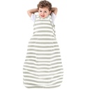 Ecolino Organic Cotton Baby Sleep Sack - 2-Way Zipper Baby Tragbare Decke - Kleinkind Schlafsack Sack - 18-36 Monate - Silber