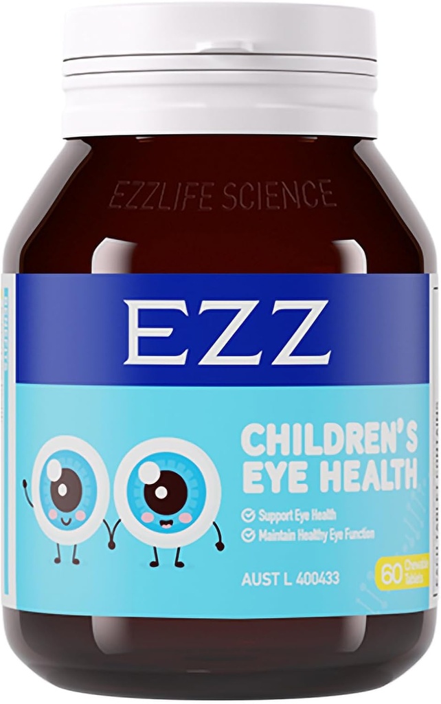EZZ Kinderaugen-Gesundheit, essentielle Augen-Vitamine Lutein und Zeaxanthin, Relief von Visual Fatigue und Enhance Augenblick, Natürlich und frei von Additiven, 60 einfach-zu-Chew