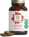 PURE SYNERGY Vita·Min·Herb für Männer | Umfassende Multivitamin-Ergänzung | Hergestellt mit Bio Ganzes Essen Nicht-GMO Zutaten | Tägliche Energie & Immununterstützung (120 Tabletten)