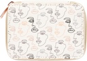 Miamica Frauen Reißverschluss Pille Case mit 8-Tag abnehmbaren Kunststoff Organizer, Beige, 3.5” x 2.75” x 1.25" – Wöchentliche Medizin Box w/Compact Design