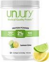 Unjury Whey Protein Pulver | Lemon Lime | 21g 100% Whey Isolate Protein Pulver | Low Carb und Lactose Free | Glutenfrei | Zertifizierte Kosher | 15 Servierungen