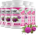 Formule de nettoyage du foie GreeNatr – Thistle de lait, berbère, gingembre, racine de betterave, racine de dandelion, extrait d'artichaut, et Chanca Piedra pour le soutien optimal du foie (6 bouteilles)