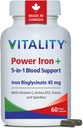 Vitalität Power Iron und Spirulina, 60 CT