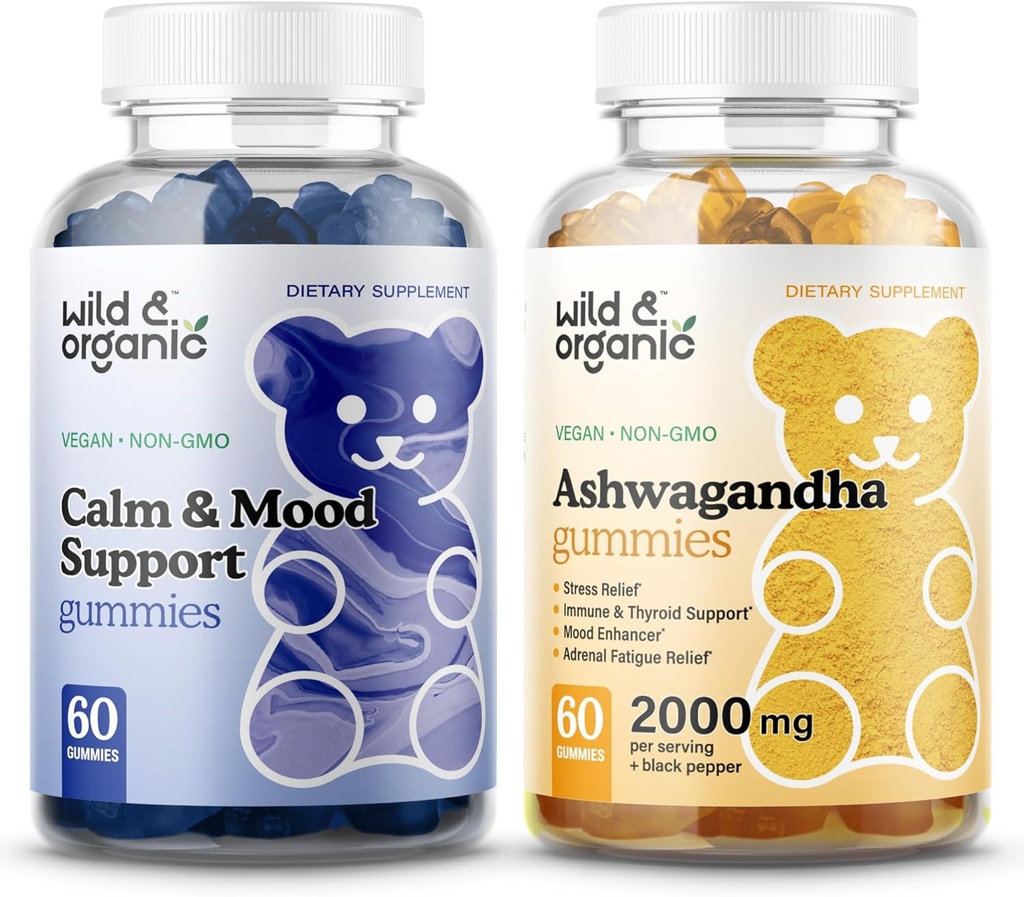 Wild & Bio-Kalk & Mood Gummi & Ashwagandha Gummis