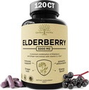Elderberry mit Vitamin C, Zink, & Ginger – Potent Immun Booster 5000 Mg Elderberry, Zink, & Vitamin C – Non-GMO Immunität Vitamine für Erwachsene, um Ihnen zu helfen, Vibrant zu fühlen, 120 Caps