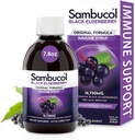 Sambucol Black Elderberry Syrup - Sambucus Elderberry Syrup für Erwachsene Immununterstützung, Elderberry Liquid, Elderberry Extract, Gluten Free - 7.8 Fl Oz