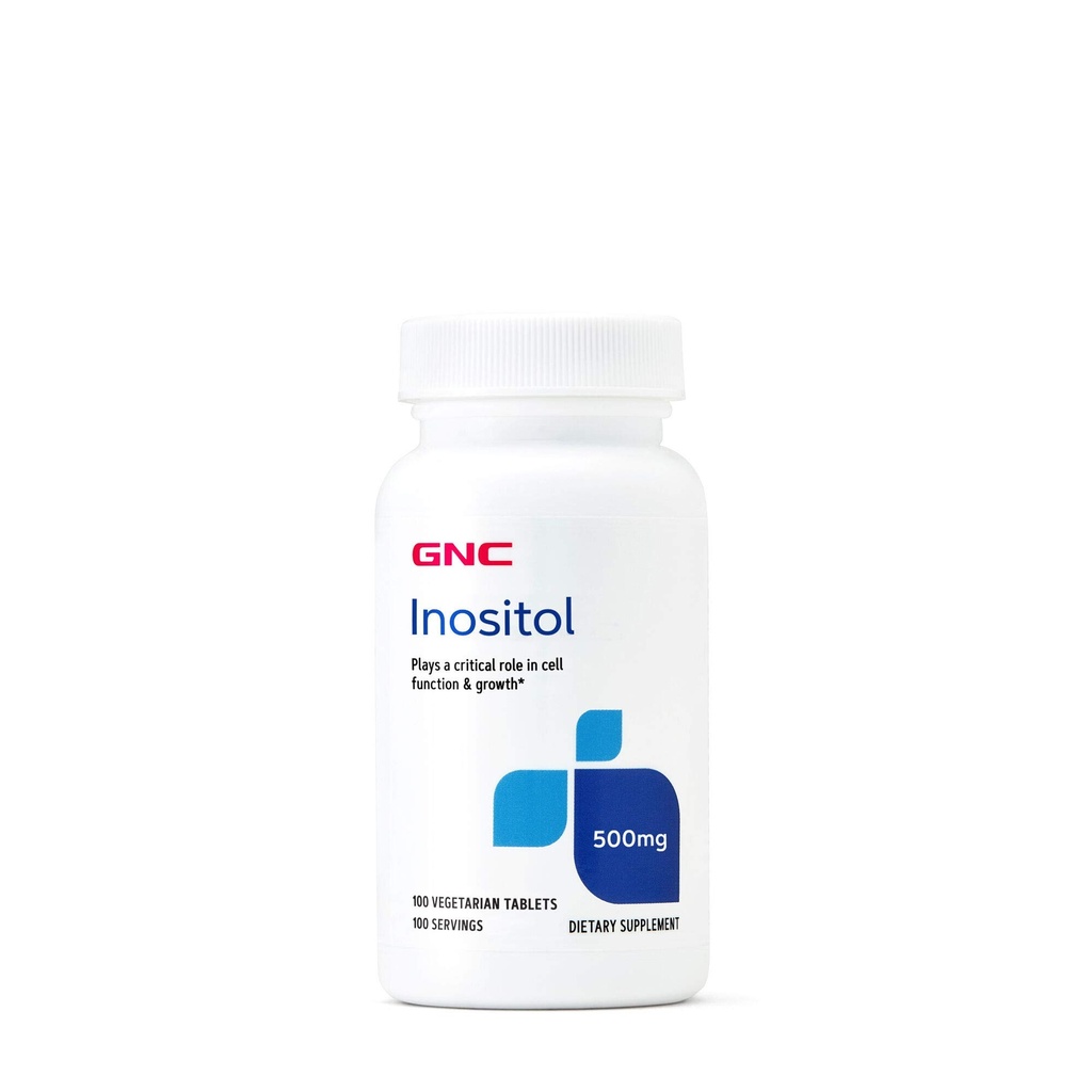 GNC Inositol 500mg Supplément, soutient la fonction cellulaire et la croissance, 100 services