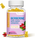 Berberine mit Ceylon Cinnamon Gummis, High Potency Berberine HCI Supplement, Immune Health Support, 60 Mango Flavored Gummis