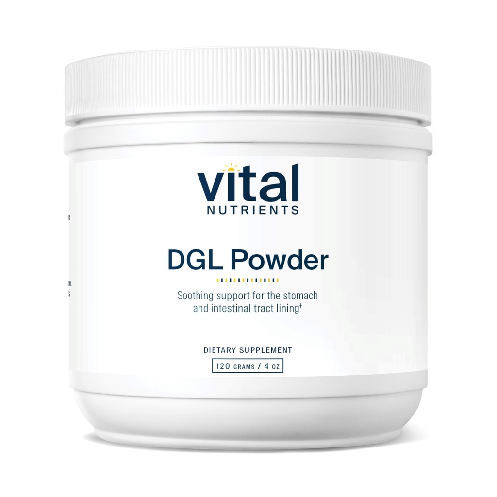 Vital Nährstoffe DGL Pulver | Vegan DGL Licorice Wurzelextrakt, um gesunden Magen Futter und Verdauung Trakt* | Gluten, Dairy, Soy Free | Non-GMO | 120g
