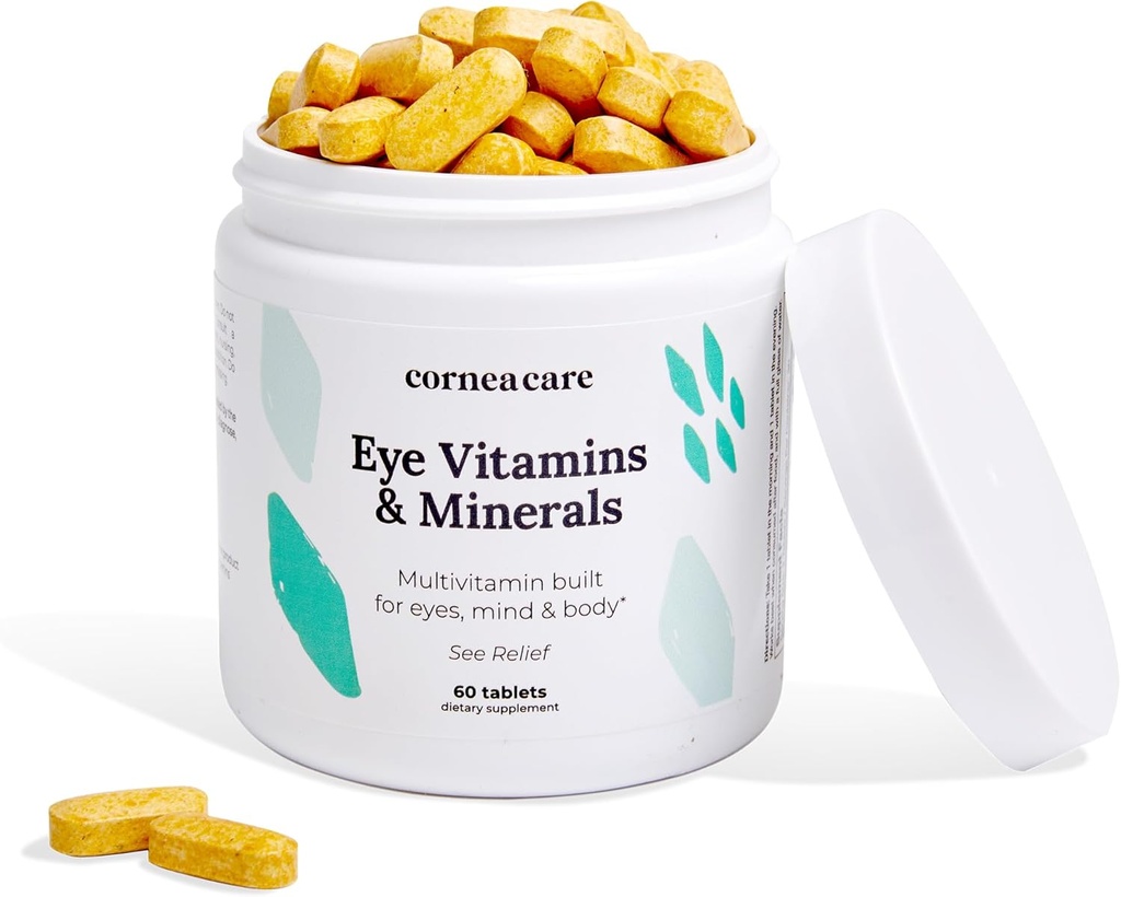 CorneaCare Vitamine und Mineralien | Multivitamin für Vision & Gesundheit | Dry Eye Supplements | 60 Tabletten