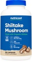 Nutricost Organic Shiitake Mushroom Capsules 1000mg, 90 Servierungen - CCOF Certified Made with Organic, Vegetarian, Gluten Free, 500mg Per Capsule, 180 Kapseln